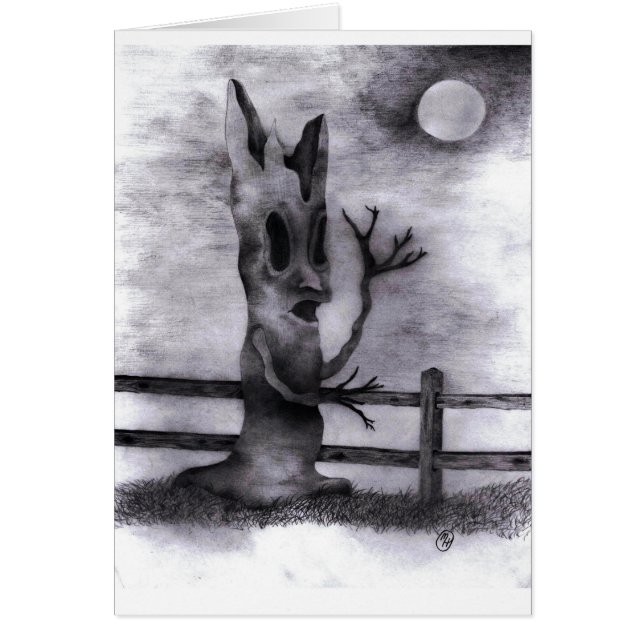 "Spook Träd" tom inuti Hälsningskort (Framsidan)