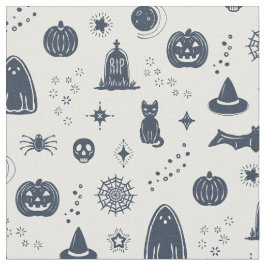 Spookie Things Mönster - Snö + Dusk Fabric Tyg