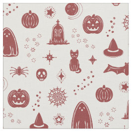 Spookie Things Mönster - Snö + Rubytyg Tyg