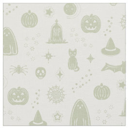 Spookie Things Mönster - Snö + Te Fabric Tyg