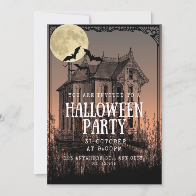 Spookiest Night of the Year Invitation Inbjudningar (Framsida)