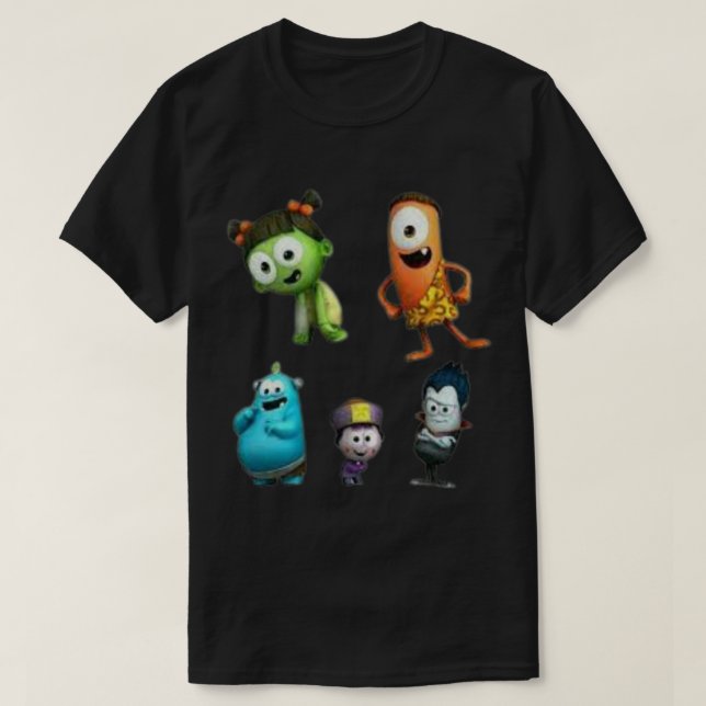 Spookiz - halloween Sticker T Shirt (Design framsida)