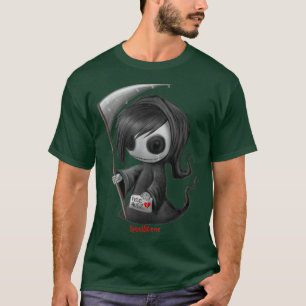 Spookscene Emo Skeleton Grim Reaper Goth Alt T Shirt