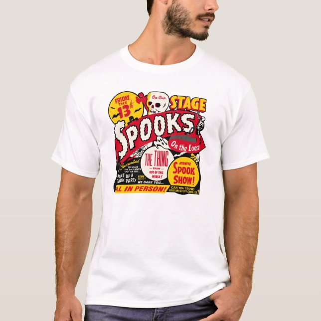 Spookshow affischkonst - spökar på det löst t shirt (Framsida)