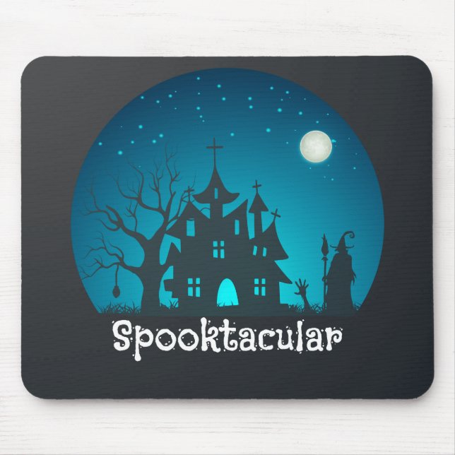Spooktacular Blue and Black Haunted House Musmatta (Framsidan)