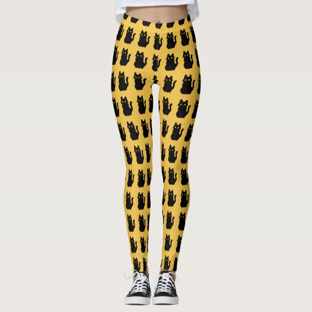 Spooktacular Cat Leggings  (Framsida)