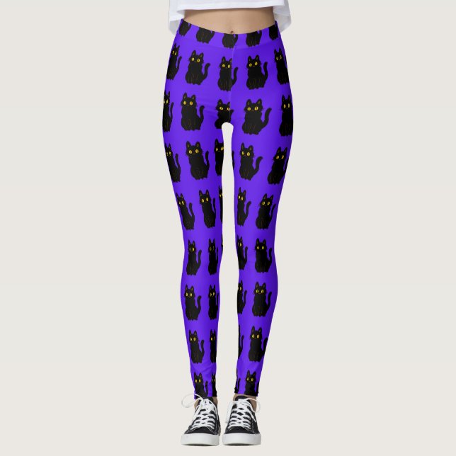 Spooktacular Cat Leggings for a Purr-fect Hallowee (Framsida)