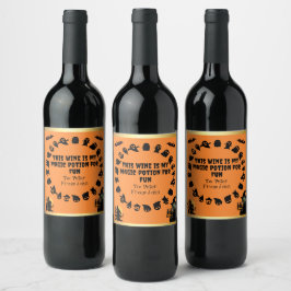 Spooktacular Custom Wine Labels for Halloween! Vinflaska Etikett