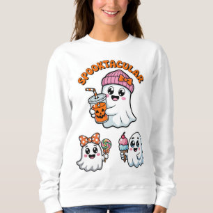 Spooktacular Cute Ghost Halloween T Shirt