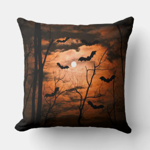 Spooktacular Full Moon, Forest och Fladdermus Kudde