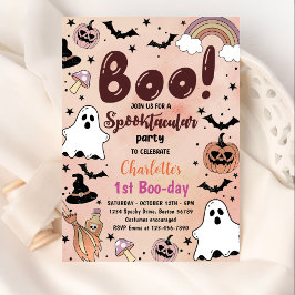 Spooktacular Halloween 1:a födelsedagen Party Inbjudningar