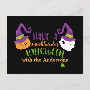 Spooktacular Halloween-Anpassningsbar-inbjudan Inbjudan Vykort