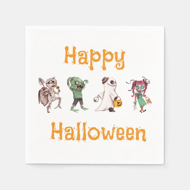 Spooktacular Halloween Bash Pappersservett (Framsidan)