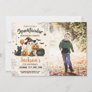 Spooktacular Halloween Birthday-inbjudan Inbjudningar