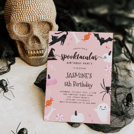 Spooktacular Halloween Birthday-inbjudan Inbjudningar