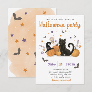 Spooktacular Halloween Candy Party-inbjudan Inbjudningar