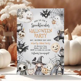 Spooktacular Halloween Cute Ghost Party Inbjudningar