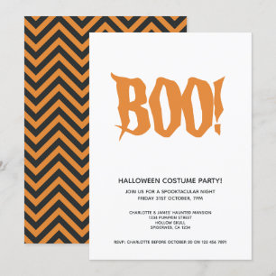 Spooktacular halloween fest Boo Personlig Inbjudningar
