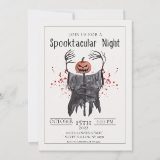 Spooktacular Halloween fest-inbjudan Inbjudningar
