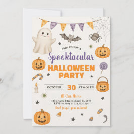 Spooktacular Halloween fest-inbjudan Inbjudningar
