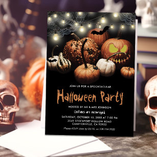 Spooktacular Halloween fest-inbjudan Inbjudningar