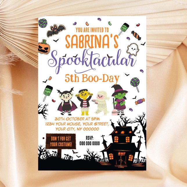 Spooktacular Halloween fest-inbjudan Inbjudningar (Skapare uppladdad)