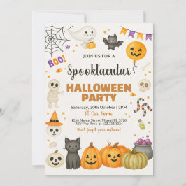 Spooktacular Halloween fest-inbjudan Inbjudningar