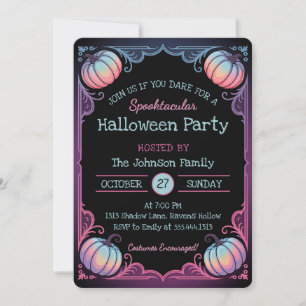 Spooktacular Halloween fest-inbjudan Inbjudningar