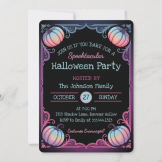 Spooktacular Halloween fest-inbjudan Inbjudningar