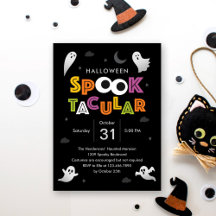 Spooktacular Halloween fest-inbjudan