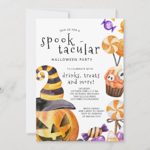 Spooktacular Halloween fest Inbjudningar