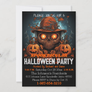 Spooktacular Halloween fest Inbjudningar
