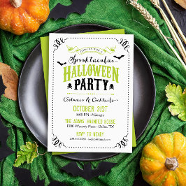 Spooktacular Halloween fest Inbjudningar