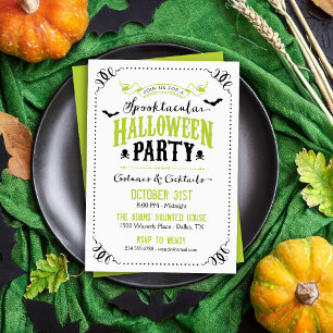 Spooktacular Halloween fest Inbjudningar