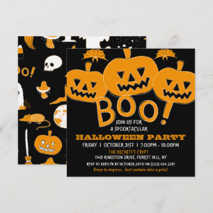 Spooktacular Halloween fest Inbjudningar