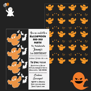 Spooktacular Halloween Fladdermus Ghouls Boo 1:a f Inbjudningar