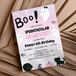 Spooktacular Halloween-Födelsedagsfest Inbjudningar