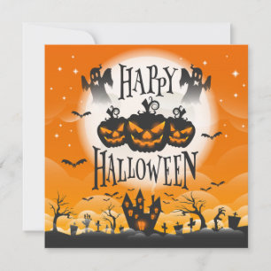 Spooktacular Halloween   Gruppinbjudan Inbjudningar