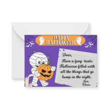 Spooktacular Halloween-hälsningskort