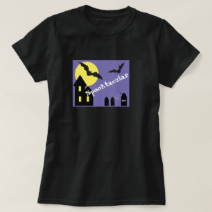 Spooktacular Halloween House med Fladdermöss T Shirt
