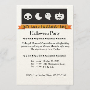 Spooktacular Halloween-inbjudan Inbjudningar