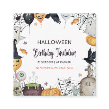 Spooktacular Halloween-inbjudningskort