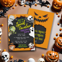 Spooktacular Halloween Monster Tecknad Kids Party