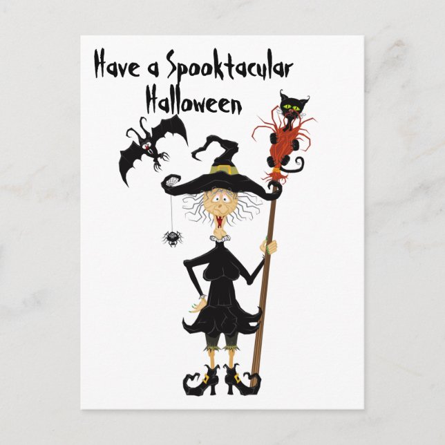 Spooktacular Halloween-vykort Vykort (Framsida)