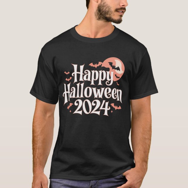 Spooktacular Happy halloween 2024 T-Shirt (Framsida)