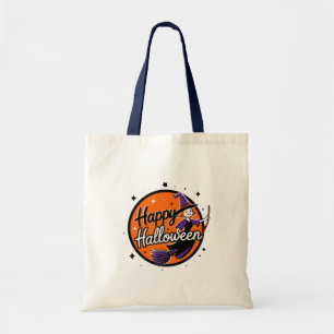 Spooktacular Haunted House Halloween Tote Bag Tygkasse