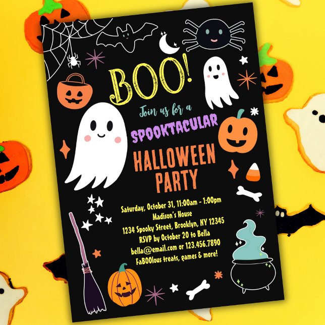 Spooktaculär inbjudan till Cute Halloween fest (Skapare uppladdad)