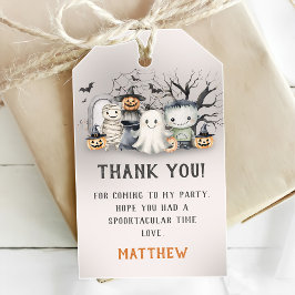 Spooktacular Kids Halloween Birthday Presentetikett