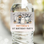 Spooktacular Kids Halloween Birthday Vattenflaskor Etikett<br><div class="desc">Spooktacular Kids Halloween Birthday Vattenflaska Label</div>