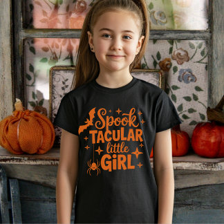 "Spooktacular Little Girl Halloween Gift for Girl T Shirt